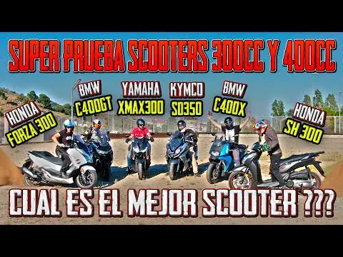 Los mejores scooters de 300: comparativa y análisis