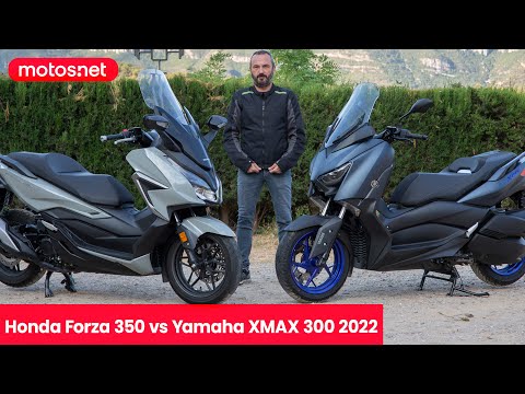 Comparativa Honda Forza 350 vs Yamaha Xmax 300.