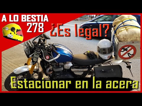 Estacionamiento de motocicletas en aceras: ¿Es legal?