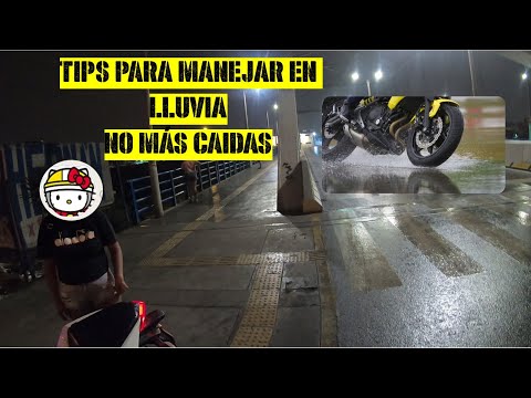 Consejos para conducir una motocicleta bajo la lluvia